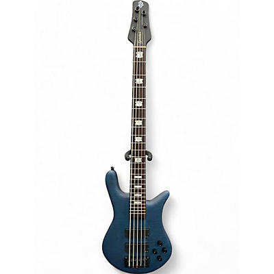 Spector Used Spector Euro5 LX black and blue matte Electric Bass Guitar