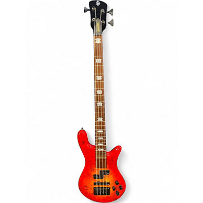 Used Spector EuroBolt 4 Inferno Burst Electric Bass Guitar