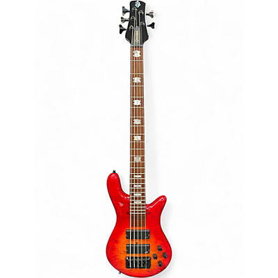 Used Spector EuroBolt 5 Inferno Red Electric Bass Guitar