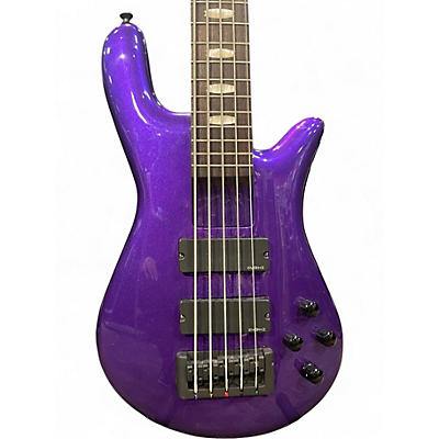 Used Spector EuroBolt 5 Purple Electric Bass Guitar