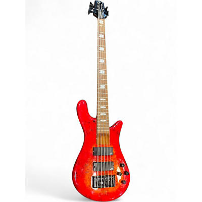 Used Spector EuroBolt 5 red Electric Bass Guitar