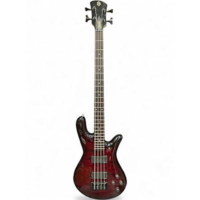 Used Spector LEGEND 4 Crimson Red Burst Electric Bass Guitar