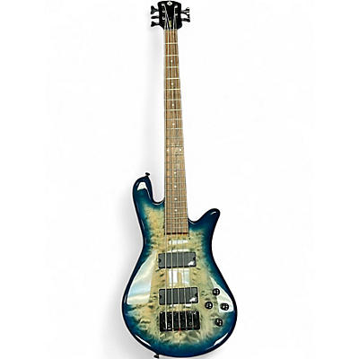 Used Spector Legend 5 Neck Through Trans Blue Electric Bass Guitar