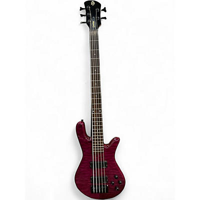Used Spector Legend 5 Standard Purple Electric Bass Guitar