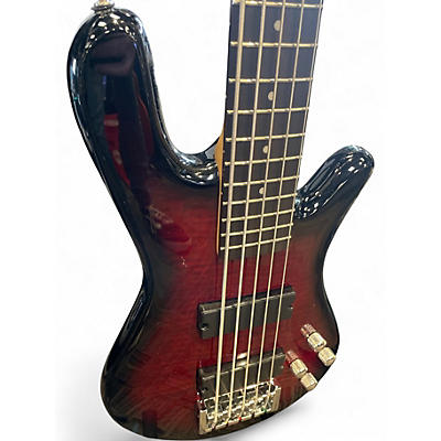 Used Spector Legend 5 Standard Red Burst Electric Bass Guitar