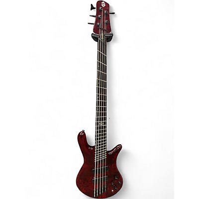 Used Spector NS DIMENSION 5 RED Electric Bass Guitar