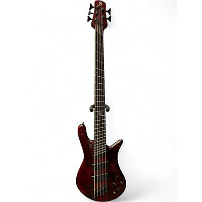 Used Spector NS DIMENSION INFERNO RED Electric Bass Guitar