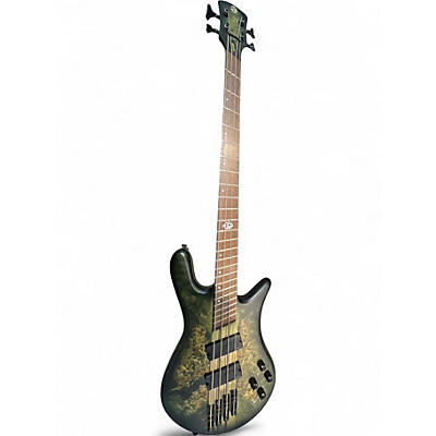 Used Spector NS Dimension 4 Green Electric Bass Guitar