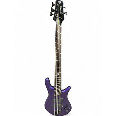 Used Spector NS Dimension 5 Plum Electric Bass Guitar