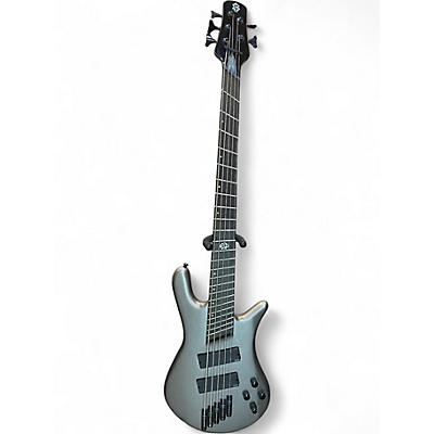 Used Spector NS Dimension HP 5  Gunmetal Gray Electric Bass Guitar