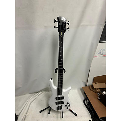 Spector Used Spector NS Dimension HP4 White Sparkle Gloss Electric Bass Guitar