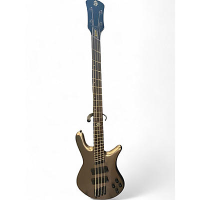 Used Spector NS Dimension Metallic Silver Electric Bass Guitar