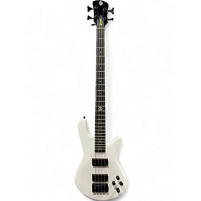 Used Spector NS Ethos HP4 White Electric Bass Guitar