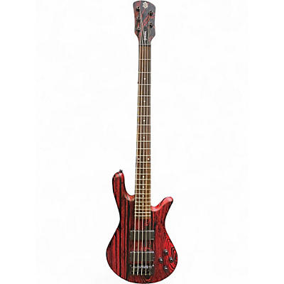 Used Spector NS PULSE 2 RED SANDBLASTED Electric Bass Guitar
