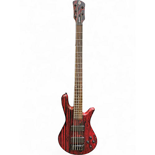 Used Spector NS PULSE 2 RED SANDBLASTED Electric Bass Guitar RED SANDBLASTED
