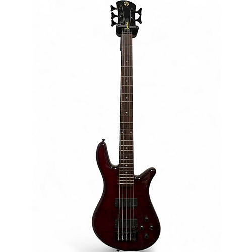 Used Spector NS PULSE 5 Black Cherry Electric Bass Guitar Black Cherry