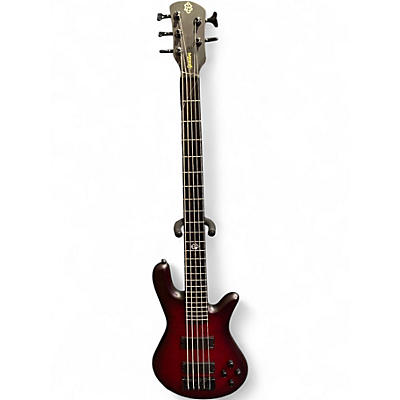 Used Spector NS PULSE 5 Black Cherry Electric Bass Guitar