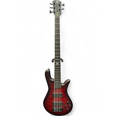 Used Spector NS PULSE 5- STRING Black Cherry Electric Bass Guitar
