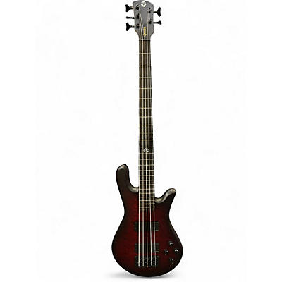 Used Spector NS Pulse II 5 Matte Black Cherry Electric Bass Guitar