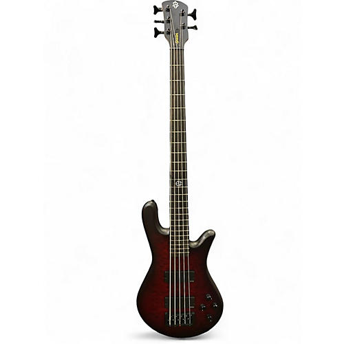 Used Spector NS Pulse II 5 Matte Black Cherry Electric Bass Guitar Matte Black Cherry