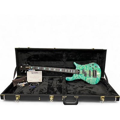 Used Spector NS2 USA AQUA GREEN Electric Bass Guitar