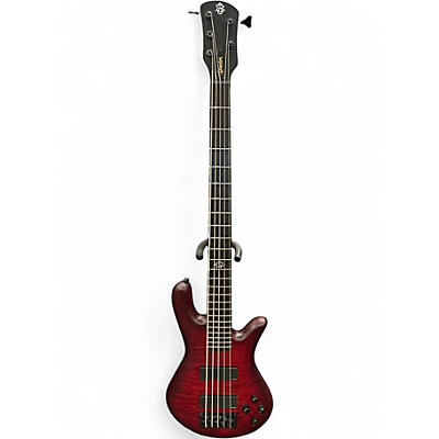 Used Spector NS5 Pulse Black Cherry Electric Bass Guitar