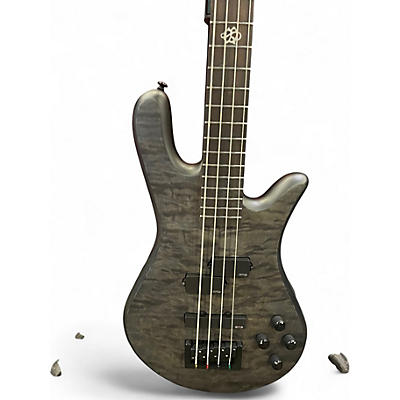 Used Spector PULSE 4 Trans Black Electric Bass Guitar