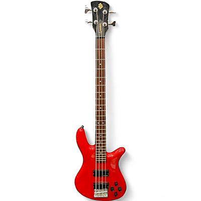 Used Spector Performer 4 Candy Apple Red Electric Bass Guitar