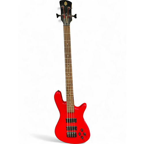 Used Spector Performer 4 Deluxe Trans Red Electric Bass Guitar Trans Red