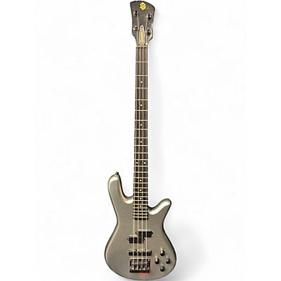 Used Spector Performer 4 Metallic Silver Electric Bass Guitar
