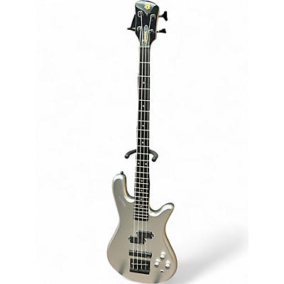Used Spector Performer 4 Silver Electric Bass Guitar
