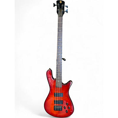 Used Spector Performer 4 Trans Red Electric Bass Guitar
