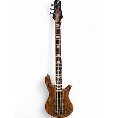 Used Spector Rebop 5 DLX Natural Electric Bass Guitar