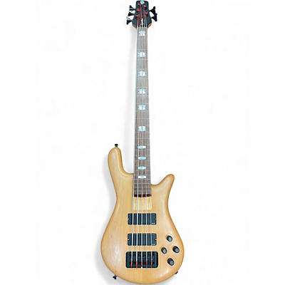 Used Spector Rebop 5 DLX Natural Electric Bass Guitar