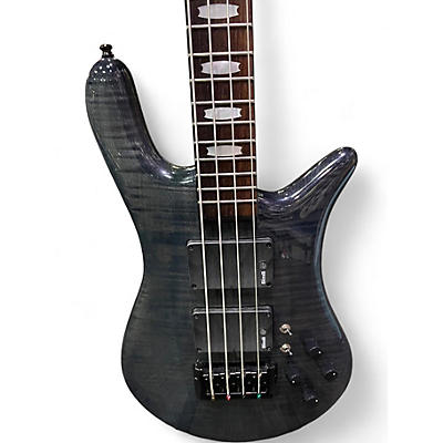 Used Spector Rudy Sarzo  Euro 4 Trans Black Electric Bass Guitar