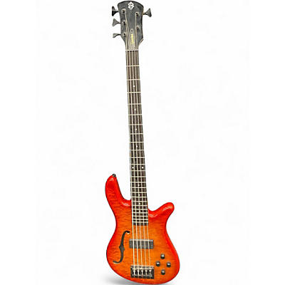 Used Spector SpectorCore 5 Trans Orange Electric Bass Guitar