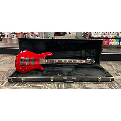 Spector Used Spector euro 5 Trans Red Electric Bass Guitar