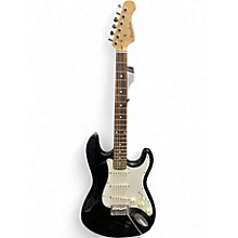 Used Spectrum Strat Black and White Solid Body Electric Guitar