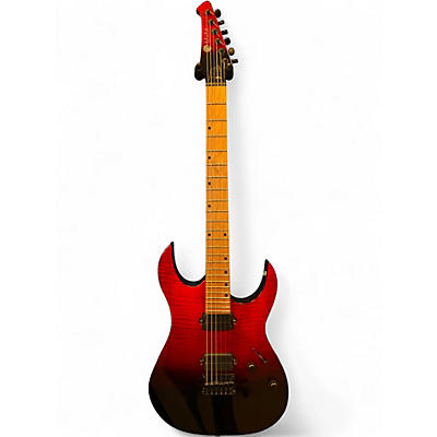 Used Spira Guitars S450 Red to Black Fade Solid Body Electric Guitar