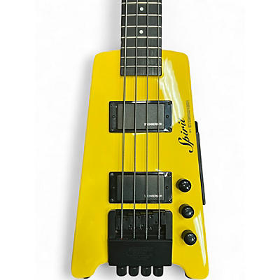 Used Spirit By Steinberger XT2 Standard Yellow Electric Bass Guitar