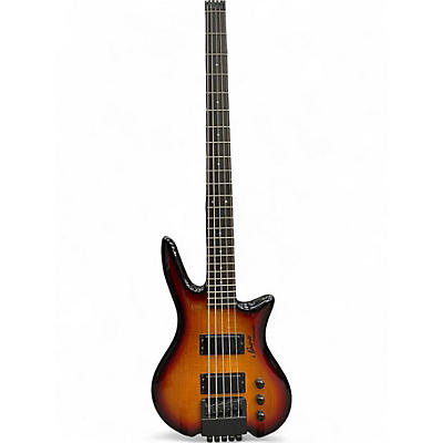 Used Spirit XZ-25 HEADLESS Sunburst Electric Bass Guitar
