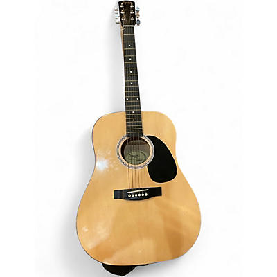 Used Squier 093-0300-021 Natural Acoustic Guitar