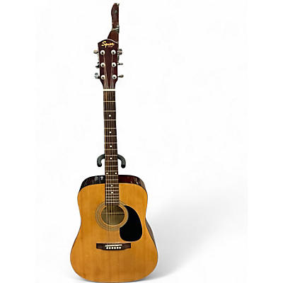 Used Squier 093-0315-021 Natural Acoustic Guitar