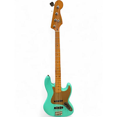 Used Squier 40TH ANNIVERSARY JAZZ BASS Seafoam Green Electric Bass Guitar