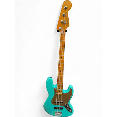 Used Squier 40TH ANNIVERSARY JAZZ BASS VINTAGE EDITION SATIN SEAFOAM Electric Bass Guitar