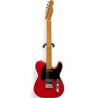 Used Squier 40TH ANNIVERSARY TELECASTER VINTAGE SATIN DAKOTA RED Solid Body Electric Guitar