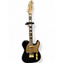 Used Squier 40th Anniversary Gold Edition Telecaster Black and Gold Solid Body Electric Guitar Black and Gold