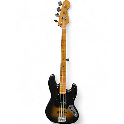 Used Squier 40th Anniversary Jazz Bass 2 Color Sunburst Electric Bass Guitar