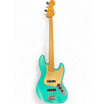 Used Squier 40th Anniversary Jazz Bass Satin Seafoam Green Electric Bass Guitar