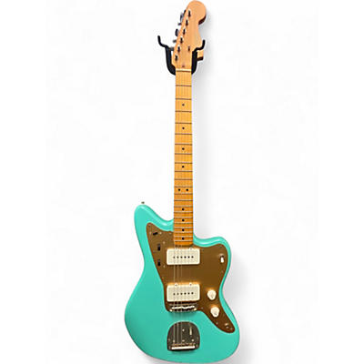 Used Squier 40th Anniversary Jazzmaster Satin Seafoam Green Solid Body Electric Guitar